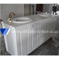 TellWorld Acrylic solid surface vanity tops Artificial stone bathroom countertops