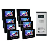 Touch Screen Color Video Door Intercom System