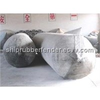 Using in ship of natural rubber marine airbag