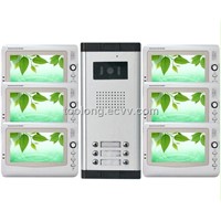 Video intercom system for 6-apartments