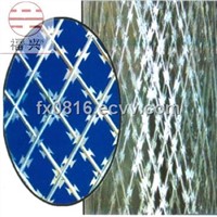 Welded razor wire mesh