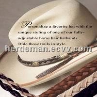 Western horse hair hat braid