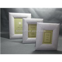 White Croc Leather Photo Frame FC160WH-R