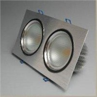 White/Silver 12W LED Ceiling Light