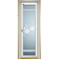 aluminum interior door moistureproof and corrosion-resistant with double-glazed glass does not fade