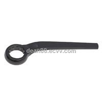 bent handle single ring spanner,bent single box wrench