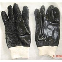 black PCV working glove