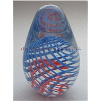 egg glass paperweight(5783)