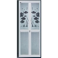 environmental-friendly aluminum folding door with 1.0mm thickness