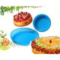 hot sell round silicone cake baking pan & cake decoration&cake bakeware cake tin