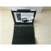 iPad 2 foldable leather case with bluetooth keyboard