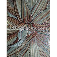 mural Flower crystal glass mosaic (Scissors Painting)