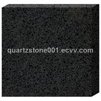 pure black artificial quartz stone