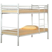 sturdy and durable bunk iron  bed