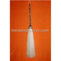 white horse hair fly whisks- no.5348