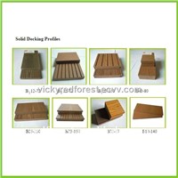 wood plastic composite solid decking
