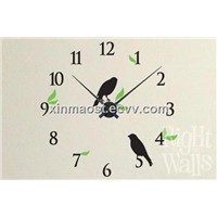 wall sticker clock / wall decal clock / wall clock / clock