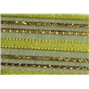 Stripe Golden Metallic Organza Ribbon