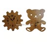 cute animal design bamboo craft clock MJ-1057