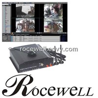 3G GPS Wireless Remote 4CH Realtime wireless online Track Car Mobile DVR (RC-8004H3C-1)