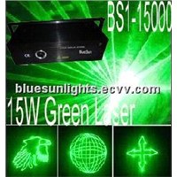 BS1-15000,CNI 15000mW/15W Green Animation Laser Light System,stage disco light,dmx light,ilda laser