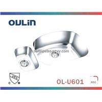 CUPC double bowl Stainless Steel Kitchen Sink (OL-U601)