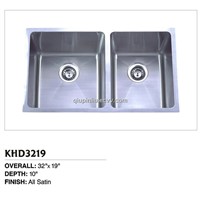 Handmade Double Bowl Stainless Kitchen Sink of KHD3219