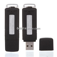 Hidden spy voice recorder and USB flash drive