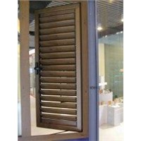 0.8-1.0mm profile thickness non-corrosion aluminium louver windows with strength, durable