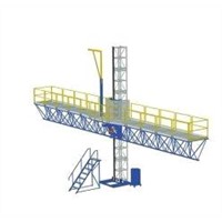 1000 kg Single Mast Climbing Work Platform for Working Height 100 m