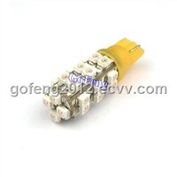 194 w5w Wedge 28 SMD / 3528 SMD Indicator Instant On Amber T10 LED Light Bulbs