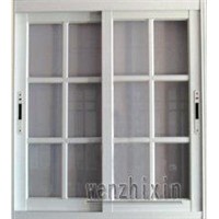 1.4mm profile thickness security white material aluminum sliding windows with grid window