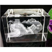 3D laser Great Wall,3D laser crystal,crystal gift