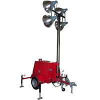 4000W Trailer Hitch Style Mobile Lighting Tower