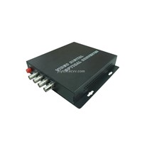 4-channel fiber optic video transceiver WT-S4V-T/RF