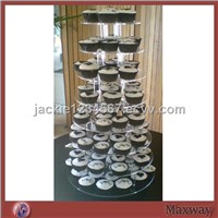 Assemble Round Shaped 8-Tier Acrylic Wedding/Celebration Cupcake Display