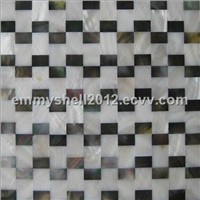 Black lip &amp;amp; freshwater mixed shell  mosaic tiles