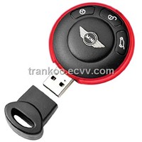 Car Key Shape USB Drive PVC Material Gifts USB