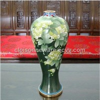 Chinese China Cloisonne Copper Bronze Enamel Vase B6