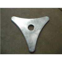 Custom machined components aluminum triangle housing By 500 Ton Die casting machine