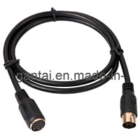 DIN 13p Female to Male Auto Cable