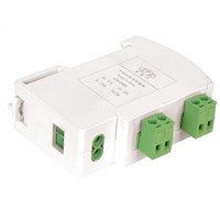 DIN-rail style signal surge protection device