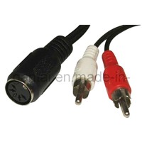 DIN to RCA Cable for Television