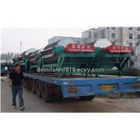 Drum permanent magnetic separator for river sand