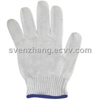 EN388 cut resistant knitted polyester safety glove ---QP02