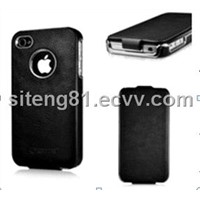 Flip Leather case for iphone 4