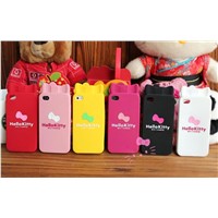 For iphone4&amp;amp;iphone4S silicone case (hello kitty design)
