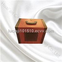 Handmade customized pu leather box