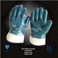 Heavy duty nitrile coated glove