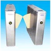 High security gate flap barrier 110V with arms auto lock, self examine and alarm function